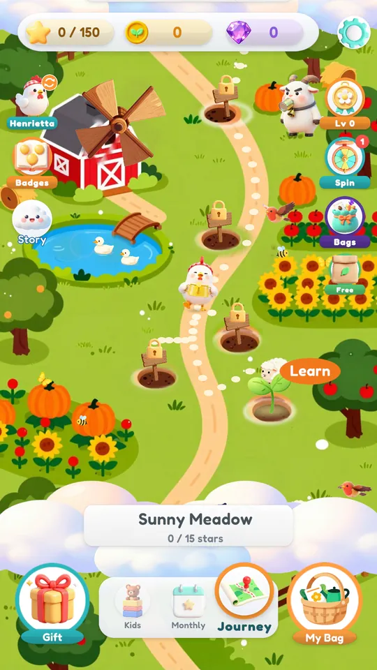The Sunny Meadow map